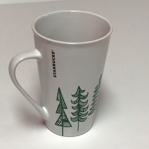 Starbucks Tall - Green Christmas Tree Cup Mug